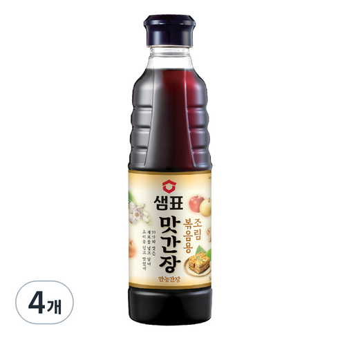 샘표 조림볶음용 맛간장, 500ml, 4개