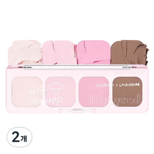 릴리바이레드 그로우 업 컬렉션 무드잇 팔레트 AD, 02 라이크잇, 2개