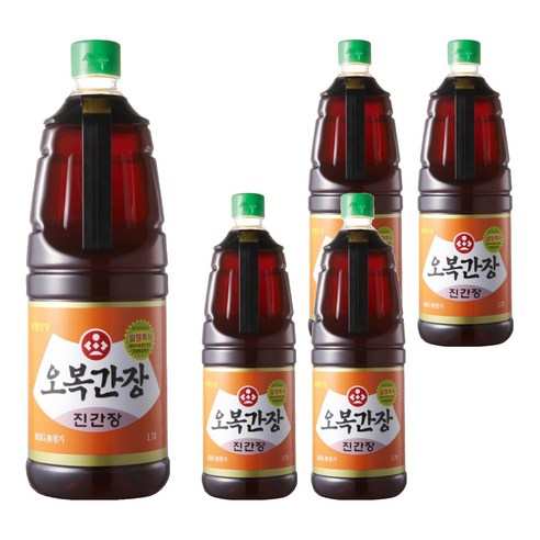 오복식품 오복간장 진간장, 1.7L, 5개