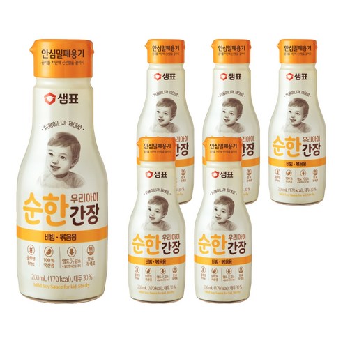 샘표 우리 아이 순한 간장 비빔 볶음용, 6개, 200ml