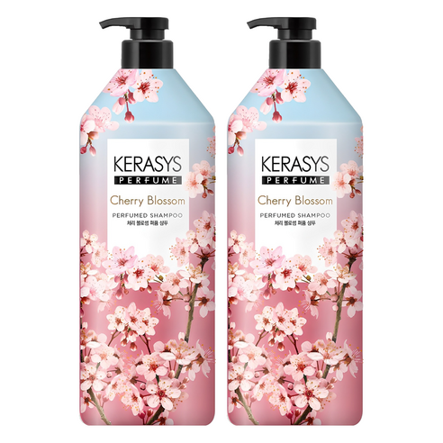 케라시스 퍼퓸 체리블라썸 샴푸, 1L, 2개