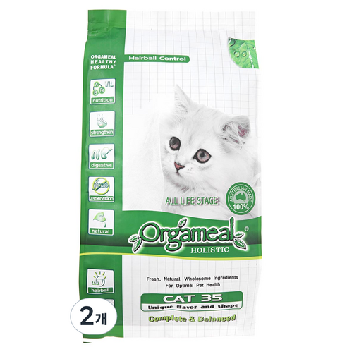 올가밀 홀리스틱 캣35 전연령 고양이 사료, 닭, 2.25kg, 2개