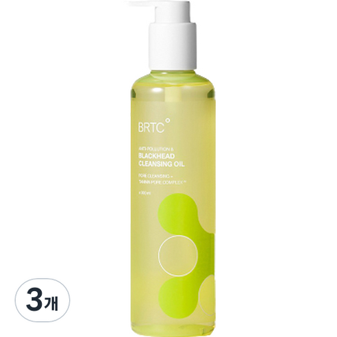 비알티씨 안티폴루션 블랙헤드 클렌징 오일, 3개, 300ml