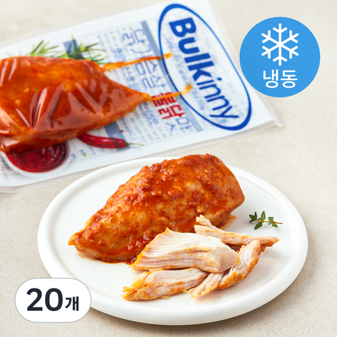 벌키니 닭가슴살 불닭맛 (냉동), 100g, 1개입, 20개