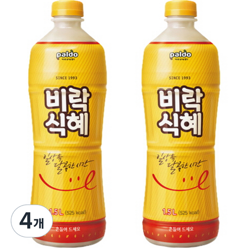 팔도 비락 식혜, 1.5L, 4개