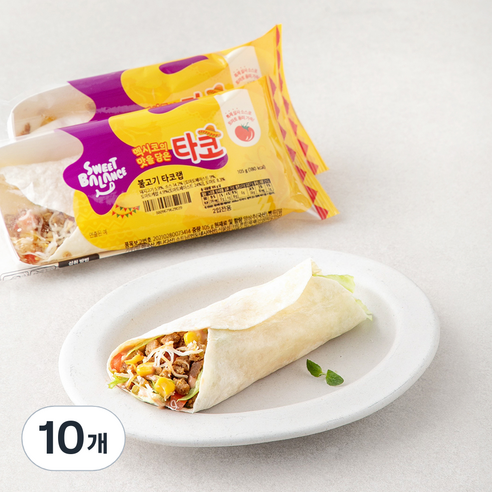 스윗밸런스 불고기 타코랩, 105g, 10개