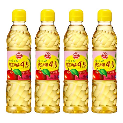 오뚜기 저산도 4.5 사과식초, 500ml, 4개