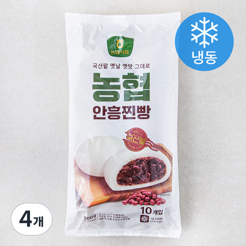 농협 추억의 안흥찐빵 (냉동), 50g, 10개입, 4개