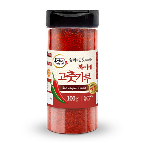 복이네먹거리 중국산 아주매운 100% 청양고춧가루 용기형, 100g, 1개