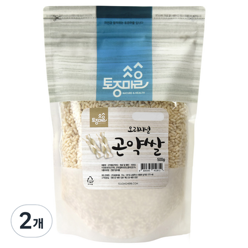 토종마을 곤약쌀, 500g, 2개