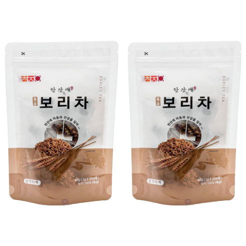 한잔애 볶음 보리차, 2g, 20개입, 2개