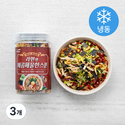 청해명가 라면엔 매콤 해물 한스푼, 70g, 3개