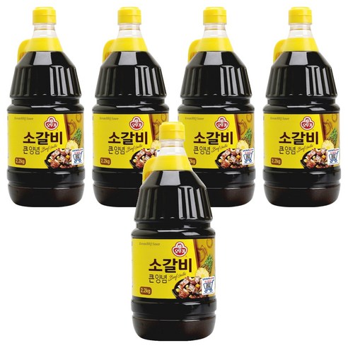 오뚜기 소갈비 큰양념, 2.1kg, 5개