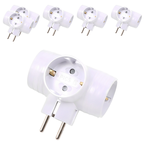 에코파워탭 T자 멀티탭 3구 EPM-403T, 6cm, 혼합색상, 6개