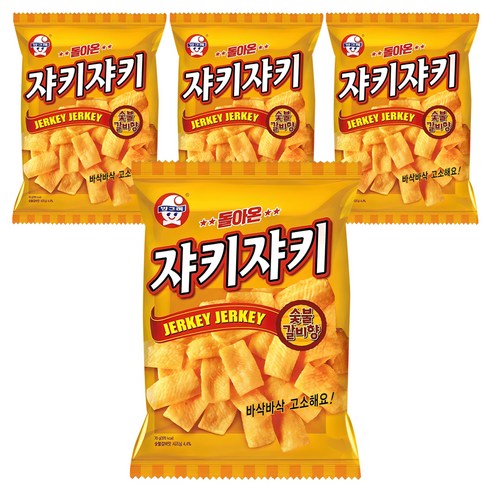 쟈키쟈키 숯불갈비향, 70g, 4개