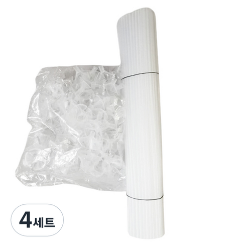마켓감성 멀티컬러 풍선 홀더 100p + 막대 100p 세트, 투명, 4세트