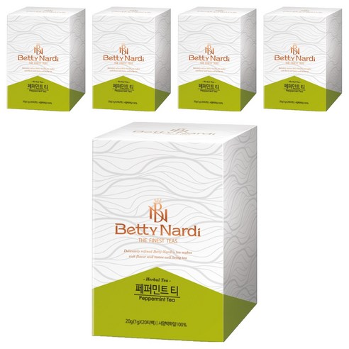 베티나르디 페퍼민트 티, 1g, 20개입, 5개