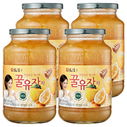 담터 꿀유자차, 1kg, 1개입, 4개