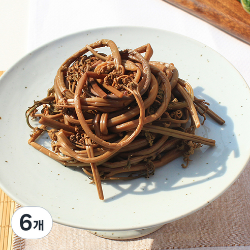 데친 고사리, 1kg, 6개
