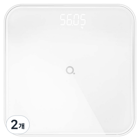 앳플리 가정용 LED 디지털 몸무게 체중계, T4, 화이트, 2개