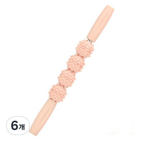 피어니스트 종아리 롤러 스틱 38cm, 핑크, 6개