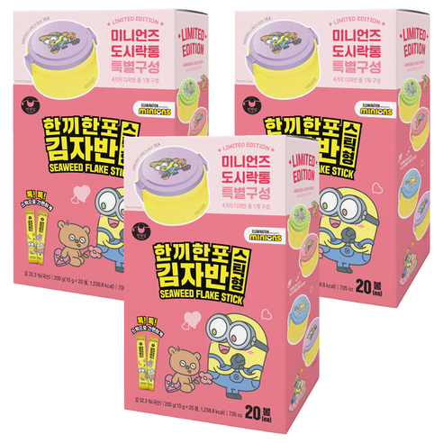 만전김 한끼한포 스틱형 김자반 20p, 200g, 3개