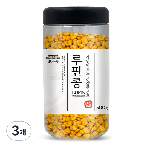 건강곡간 루핀콩, 500g, 3개