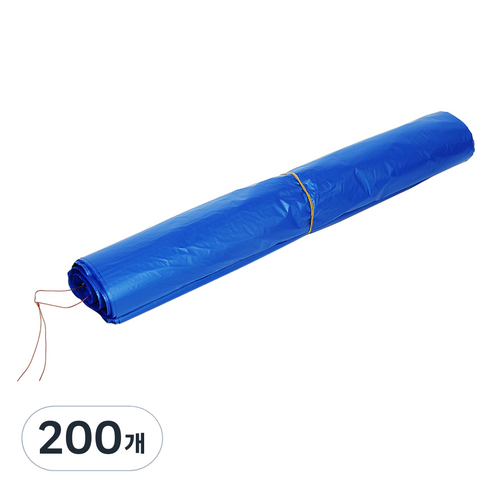 담다 재활용 평판 비닐 봉투 청색 63호, 200개, 50L