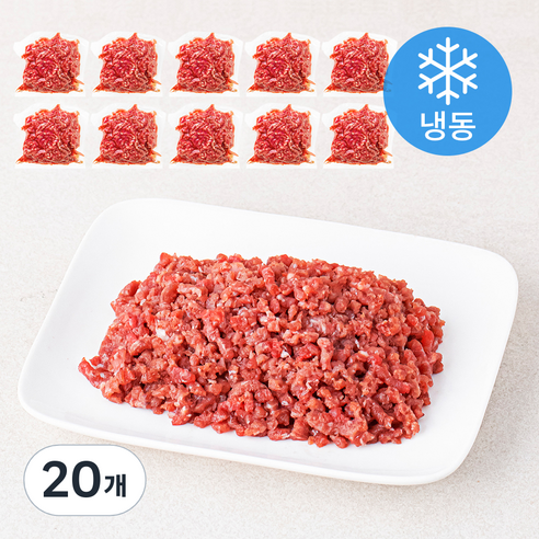 근육꼬기 우둔살 다짐육 (냉동), 20개, 150g
