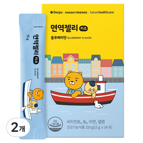 덴프스 카카오 면역젤리 키즈 14p, 210g, 2개