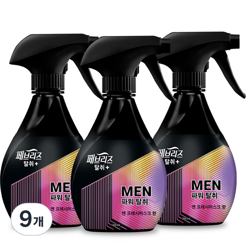 페브리즈 섬유탈취제 포맨 프레시머스크, 360ml, 9개