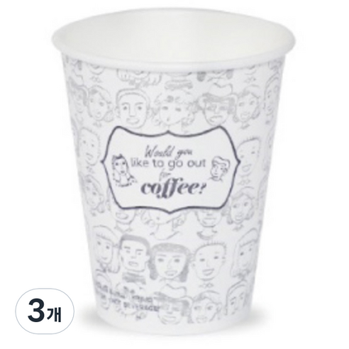 더빈썸 피플 종이컵 240ml, 100개입, 3개
