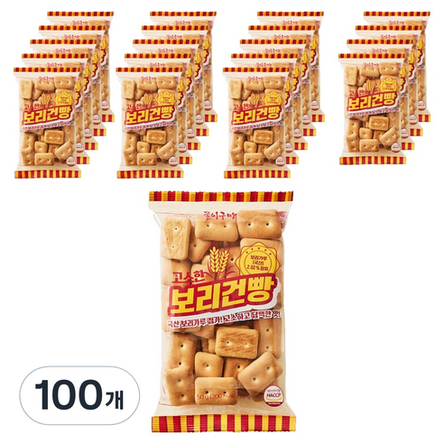 꿀이구마 고소한 보리건빵, 100개, 50g