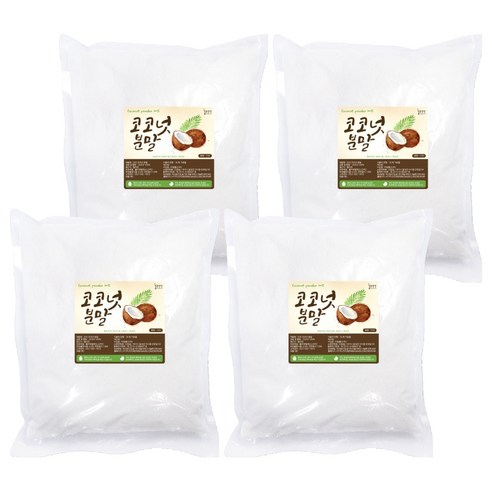 코코넛 분말 베이킹 재료, 1kg, 4개