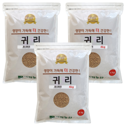 대한농산 귀리, 4kg, 3개