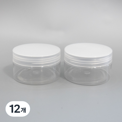 지안네이처 투명 PET 심플 크림용기 100g, 12개