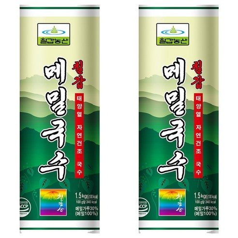 칠갑농산 메밀국수, 1.5kg, 2개