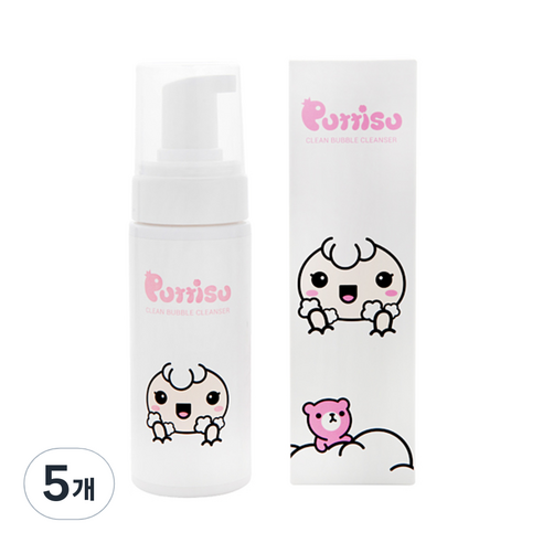 뿌띠슈 깔끄미 버블 클렌져, 150ml, 5개