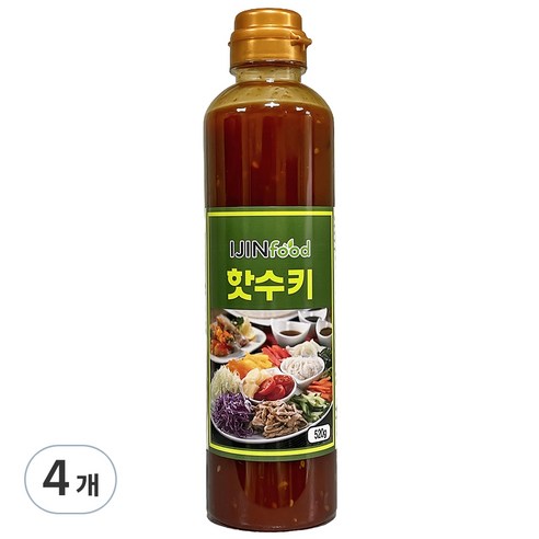 아이진푸드 핫수키소스, 520g, 4개
