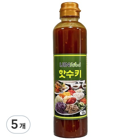 아이진푸드 핫수키소스, 520g, 5개