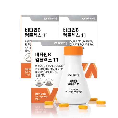 비타민마을 비타민B 컴플렉스11 72g, 3개, 90정
