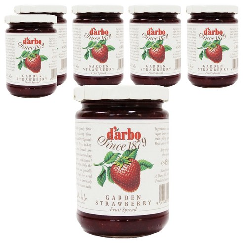 다보 딸기잼, 450g, 6개