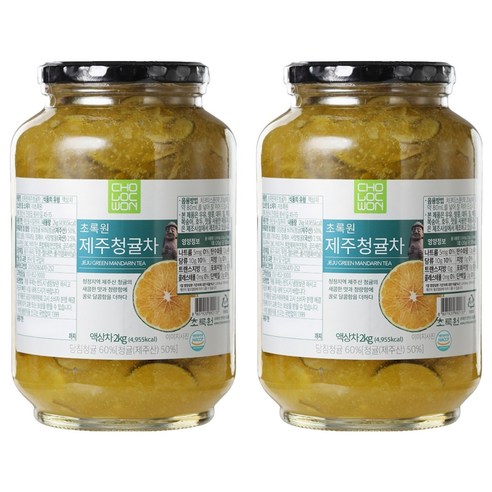 초록원 제주 청귤차, 2kg, 1개입, 2개