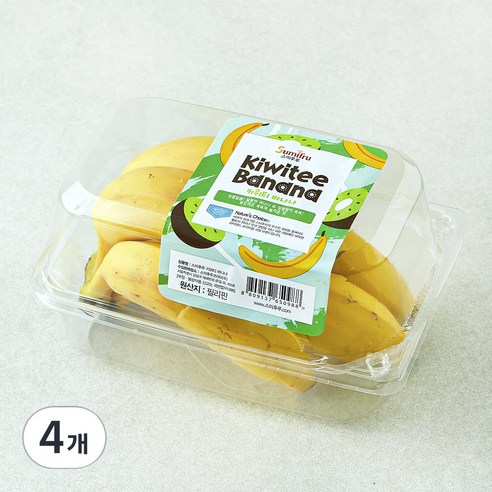 스미후루 키위티 바나나, 350g, 4개