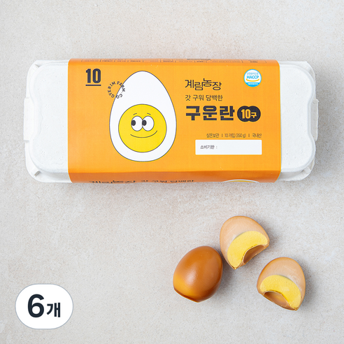 계림농장 갓 구워 담백한 구운란 350g, 10구, 6개