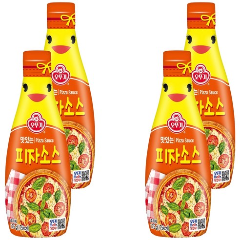 오뚜기 맛있는 피자소스, 175g, 4개