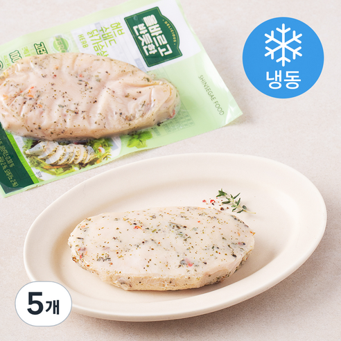 올바르고 반듯한 허브 수비드 닭가슴살 (냉동), 130g, 1개입, 5개