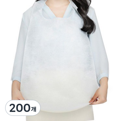 소프런 SHARP 일회용 앞치마, 화이트, 200개