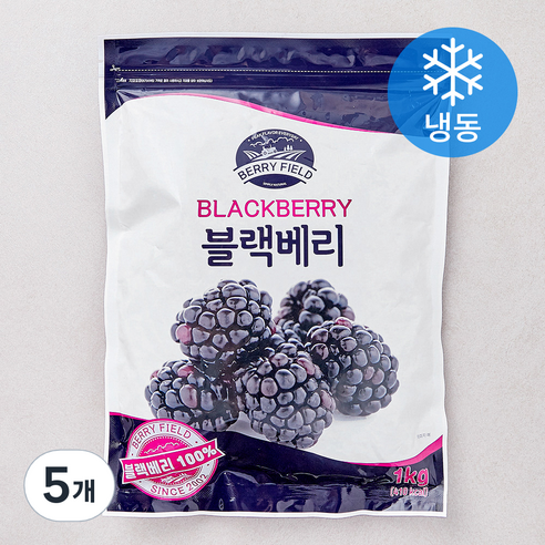 베리필드 칠레산 블랙베리 (냉동), 5개, 1kg