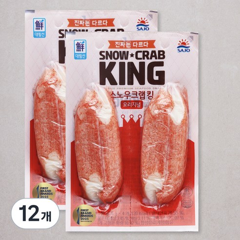대림선 스노우 크랩킹 오리지널맛, 140g, 12개